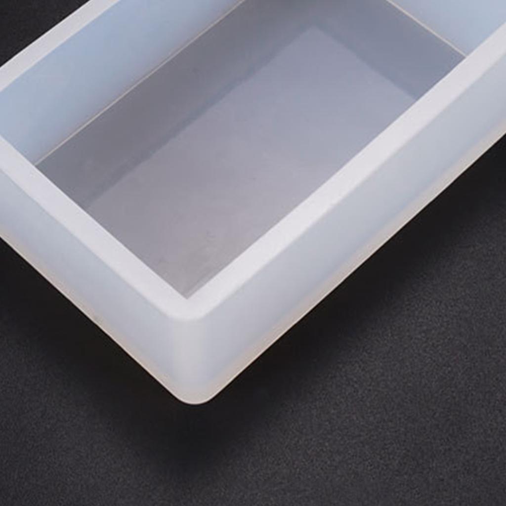 УФ-эпоксидная смола DIY ювелирный инструмент силиконовая прямоугольная коробка форма ручной размер простая форма тонкий материал высокое зеркало декор