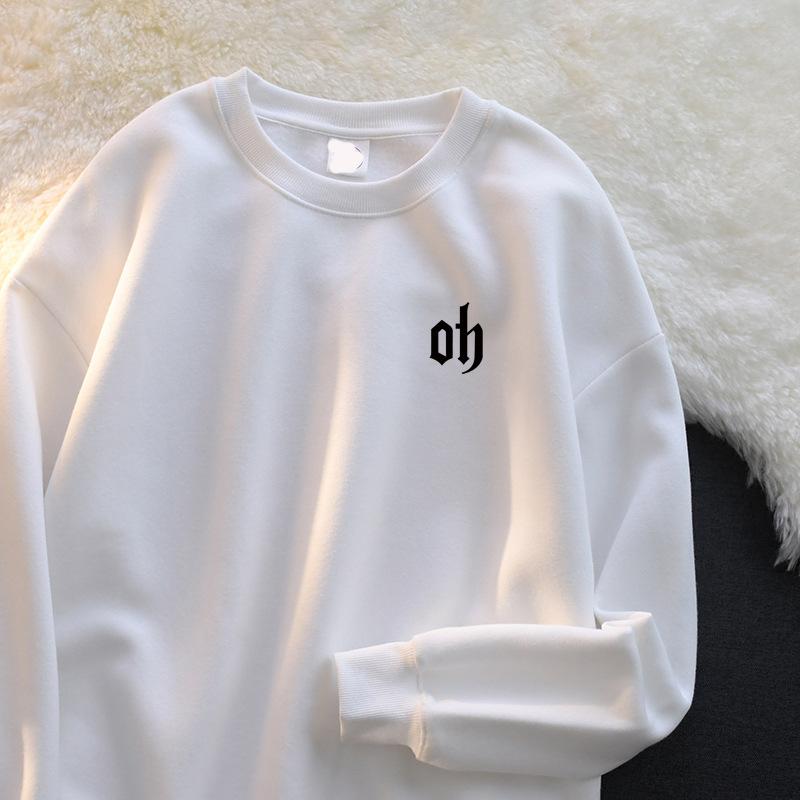 Хлопковый свитер с круглым вырезом для мальчиков, весна, осень и зима, новый модный бренд, повседневная свободная рубашка, верхняя одежда