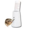 HAPPY SUGAR Hedgehog Hamster Water Drinker Water Supply Tank Automatic Water Supply Roll Ball Standing Type 120ml (White, 120ml)