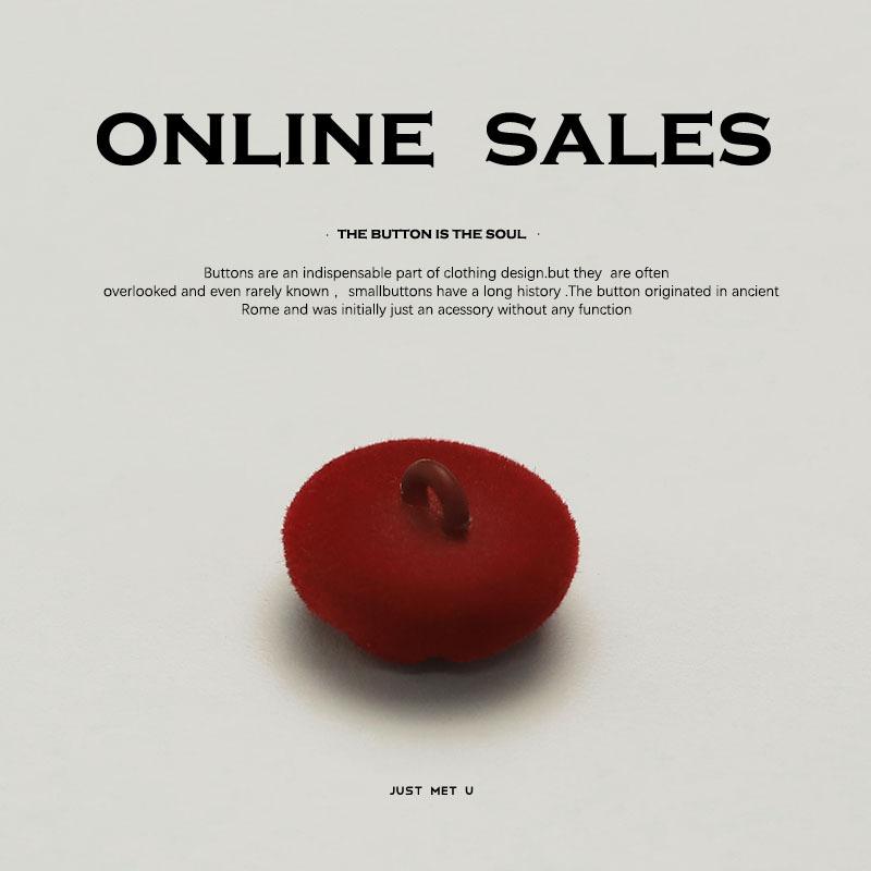 Флокированная ткань с высоким ворсом, обтянутая пуговицами, пуговицы в новом китайском стиле, куртка ципао, свитер, двусторонняя нейлоновая куртка, декоративные аксессуары