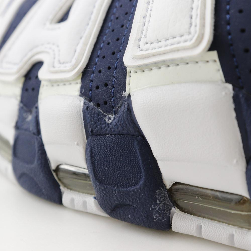 Nike Кроссовки Air More Uptempo Olympics 414962-104 AIR MORE UPTEMPO OLYMPIC Белая / темно-синяя кожа мужские Б/у