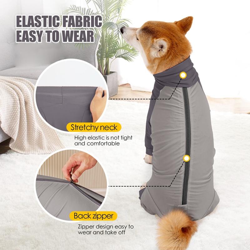 Четвероногие собаки, защита от выпадения волос, пальто на молнии, одежда для предотвращения выпадения волос