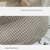 Korean Style Wide Brim Bucket Hats Summer Sunshade Basin Caps Plaid Bucket Hats  Sun Protection