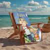Custom Name Ultra-Soft Beach Towel with Charlie and Lola Theme,Ideal for Pool - Camping, Diving - Perfect Travel Essential, Vibrant Beach Towel.