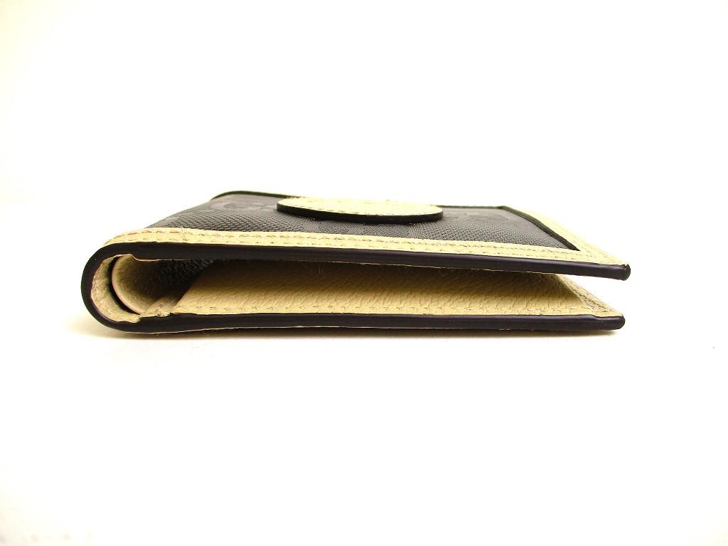 Authentic GUCCI Off The Grid Gray Nylon Beige Leather Bifold Wallet #9904 Open box