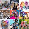 50X50CM Diamond Painting Zebra 5D DIY Full Square Drill Picture Rhinestones Diamond Embroidery Mosaic Animal Home Decoration