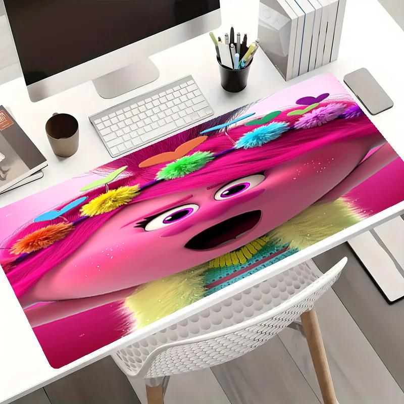 Trolls Theme Mouse Pad, Non Slip Rubber Base, Multifunctional Office & Home Decor, Perfect for Workspace Personalization.