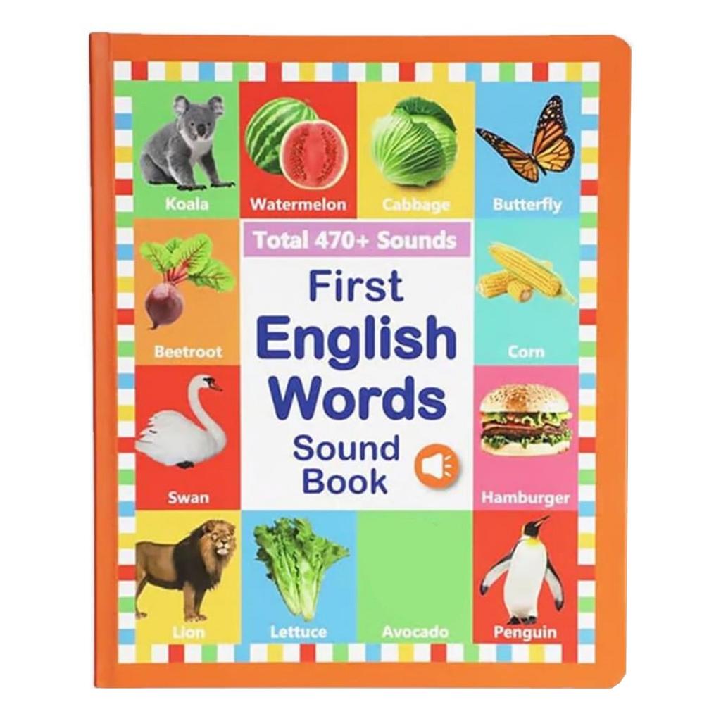 My First English Sound Toy – 470+ Words, 21 Themes, Fun Word Game,Press To Learn Phonics, Educational Language