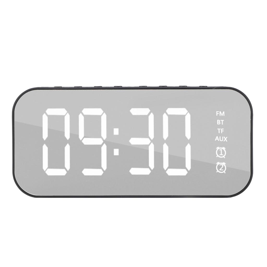 Bluetooth-колонка Будильник Ретро Маленький Многофункциональный Настольный Сабвуфер Зеркало Цифровые часы для