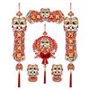 Wall Hanging Horse Year Couplet Flocking Design Door Stickers Festival Supply  Chinese New Year