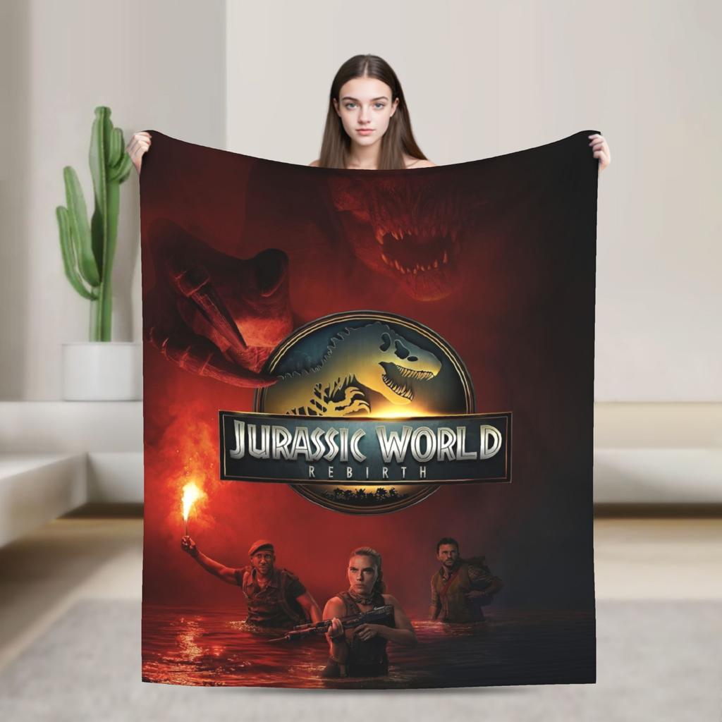 Юрское Возрождение Спинозавр Атака Мир Пледы Динозавр Флис Забавный Теплый Плед для Покрывала Осень/Зима Открытый