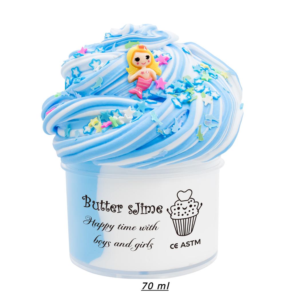 Double Color Slime 70ml Squishy Stress Reliever Decompression Mud Cute DIY Cotton Clay Educational Gift Kids Handmade Toy