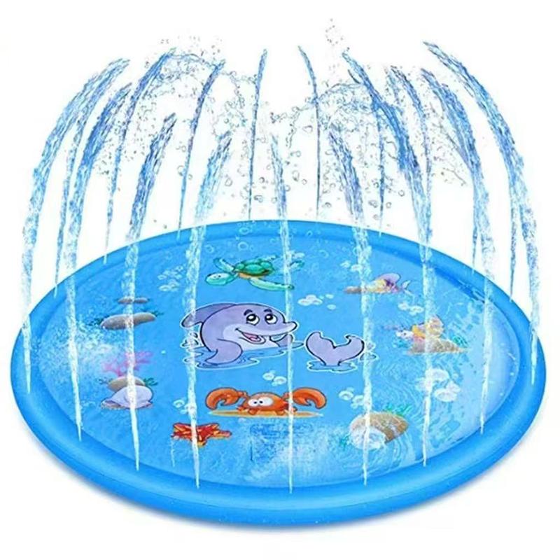 Надувной коврик-брызгалка 100 см, игровой коврик для воды с разбрызгивателями, возраст 3 4 5 6 7 лет, водная игрушка для малышей