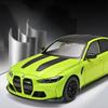 ABL1 1:24 BMW M3 CS LCI G80 Mpower Supercar Alloy Car Model Sound and Light Pull Back Children's Toy Collectibles Birthday Gift
