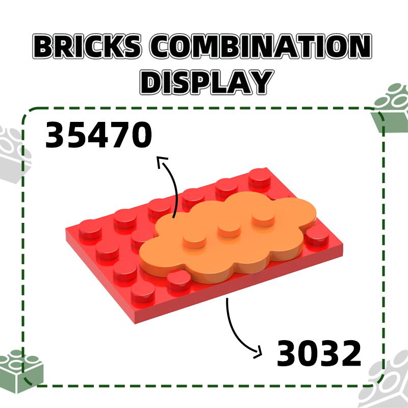 70 шт./лот 35470 Плитка Модифицированная 3 x 5 Облачные Аксессуары Совместимо с Кирпичиками Сделай Сам Детская Игрушка Детали Сборки