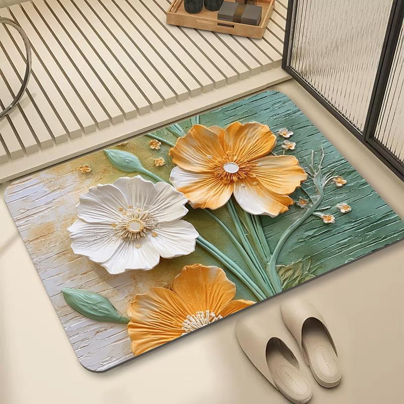 Национальный прилив гипсовые зерна цветы входной коврик для ног домашний маленький цветок ванная дверь впитывающий коврик Национальный воздушный дверной коврик