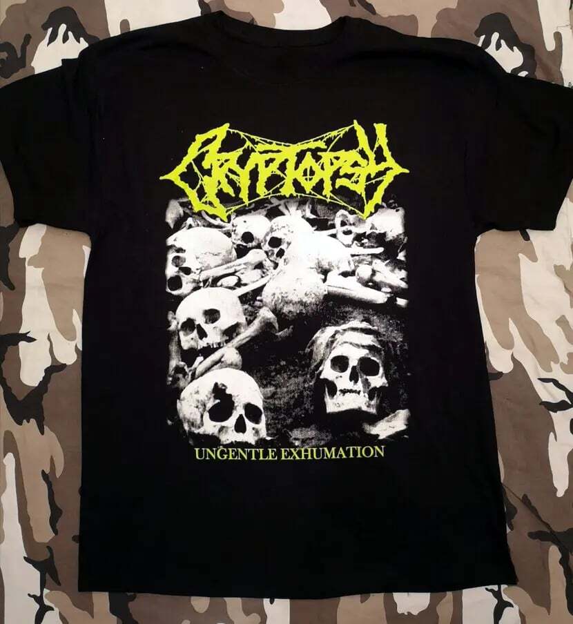 Коллекция Cryptopsy Группа Подарок Для Фанатов S to 5XL Футболка Унисекс Футболка