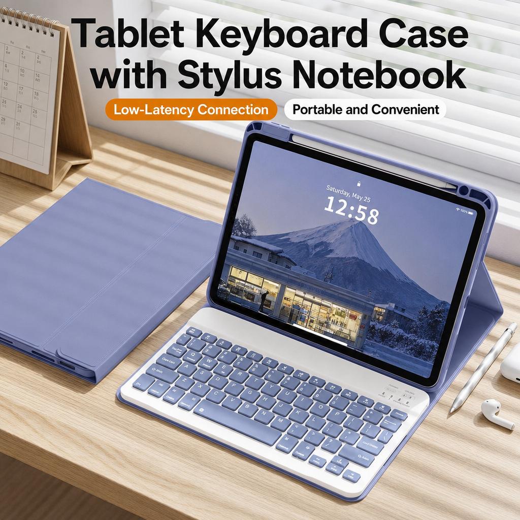 Case for iPad Air 11 4 5 10th 10.9 11th 11 Detachable Wireless Bluetooth Keyboard iPad 7th 8th 9th 10.2 Cover Support Charging
