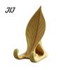 Portable Mobile Support Leaf Shaped Phone Stand, 3D Printed Holder with Double Desktop Hook Support, Creative Hands Free Video Cradle, Artistic Decor