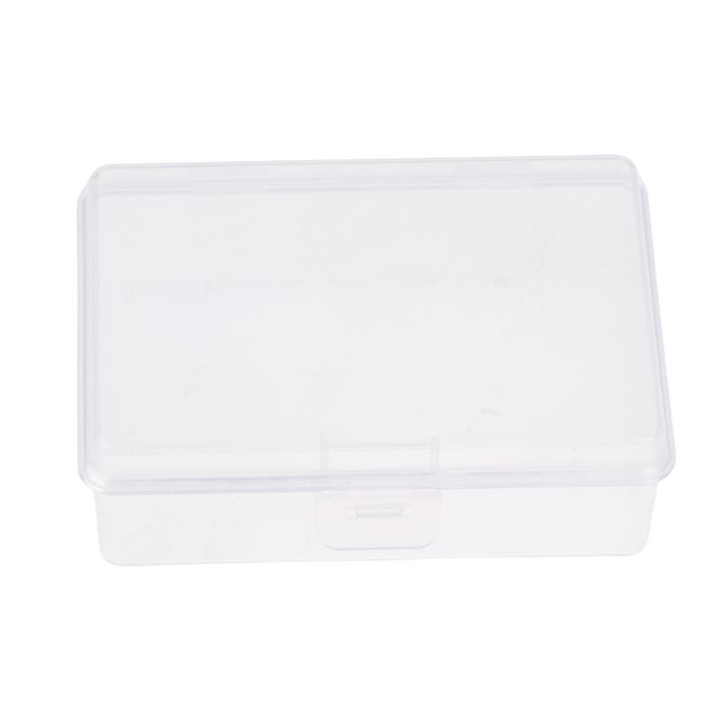 Small Semi-Transparent Plastic Cards Cases Folder Matte Flip-Top Jewelry Box Accessories Storage Organize Packaging Boxes