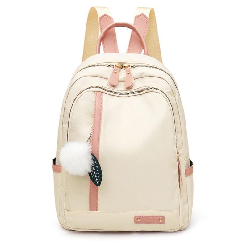 2020 новый рюкзак из ткани Оксфорд, женский модный повседневный водонепроницаемый дорожный рюкзак контрастного цвета, школьная сумка для студентов