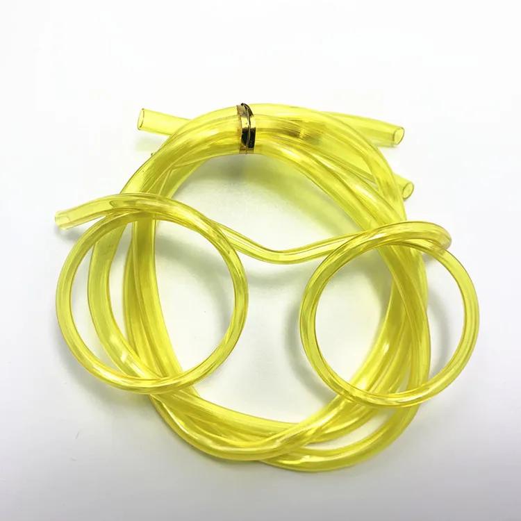 Соломенные очки Забавные очки из мягкого ПВХ Гибкие соломинки для питья Принадлежности для домашней вечеринки Барные принадлежности Креативность Детский подарок