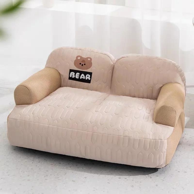 Кровати для кошек Летняя охлаждающая кровать для питомца Подушки для котят Товары Домики Коврик для собак Корзина Аксессуар Домики Аксессуары Вещи для щенков