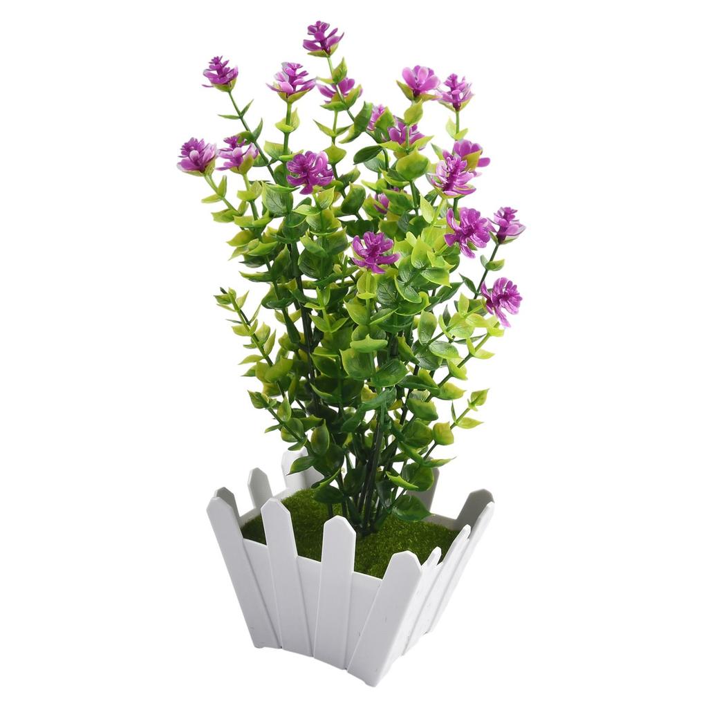 Настольный искусственный бонсай, искусственные цветы, сад, дом в горшке