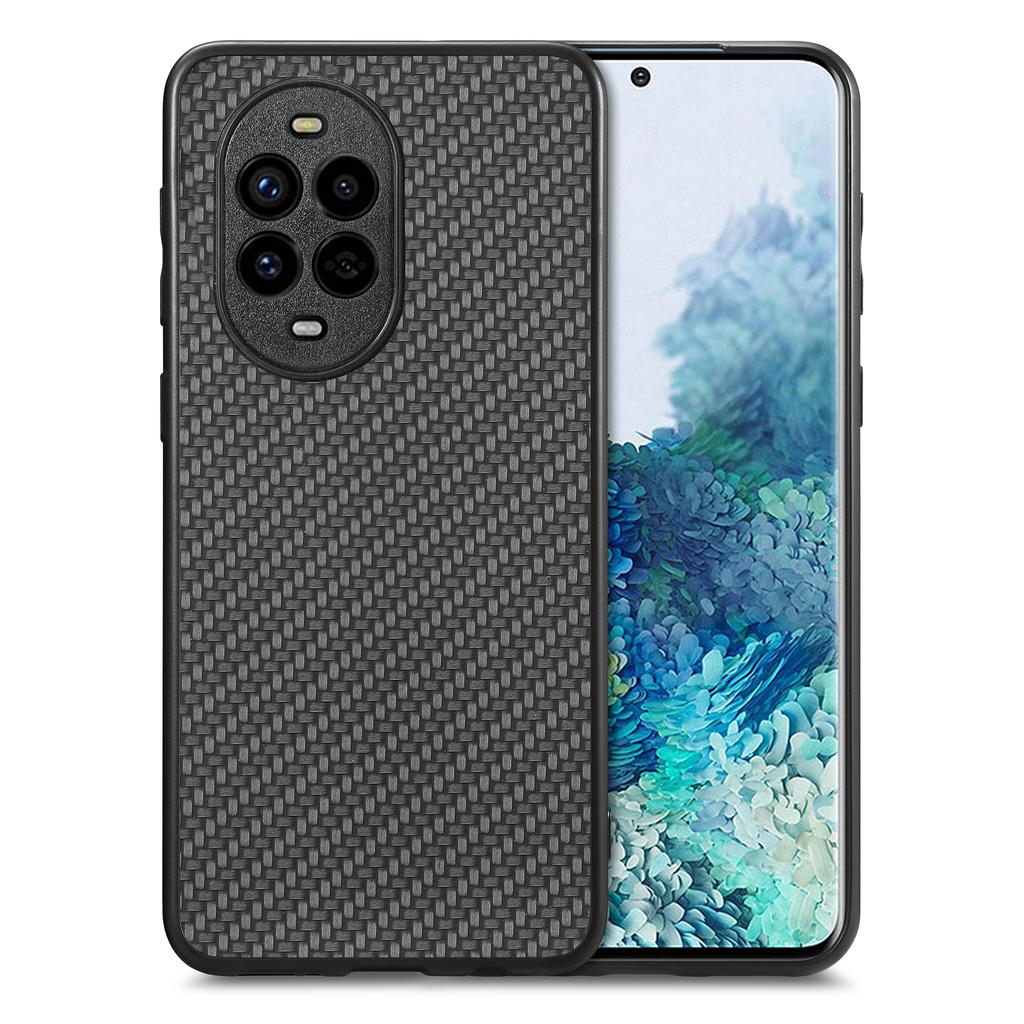 For Huawei nova 13 Pro 5G Case Carbon Fiber Texture PU+PC+TPU Phone Back Cover