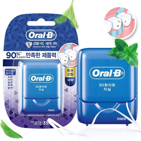 Зубная нить Oral B Glide 3D White Mint 35м