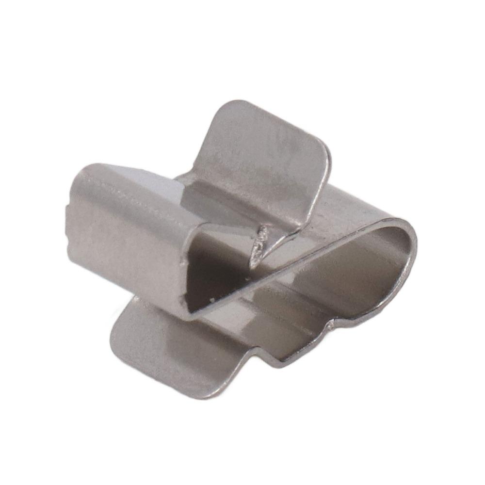 50pcs Metal Clamps Solar Panel Wire Clamps Stainless Steel Cable Clips For PV Wiring