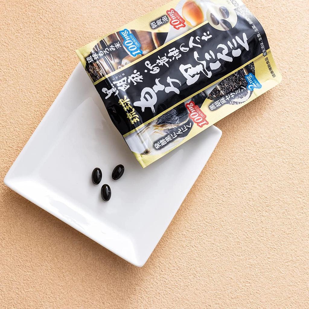 Чесночная добавка мороми черный чеснок с черным кунжутом и яичным желтком экономичная стоимость около 66 198 Рюкю мороми яичный желток ферментированный черный черный