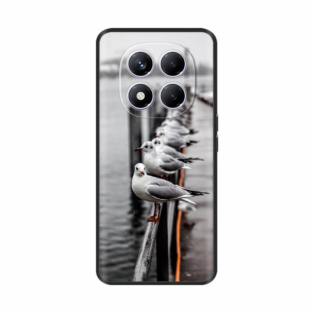 Чехол для Xiaomi Redmi Note 14 Pro 4G Чехол Note14 14Pro + 4G 5G Чехлы для телефона Мягкий Черный Силикон Ударопрочный Корпус Задняя крышка Funda