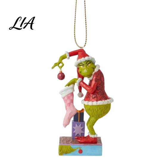 Holiday Party Supplies Green Elf Red Car Ornament, Acrylic Christmas Tree Hanging Decor Favors for Mirror, Funny Pendant, Home Decoration Decorations