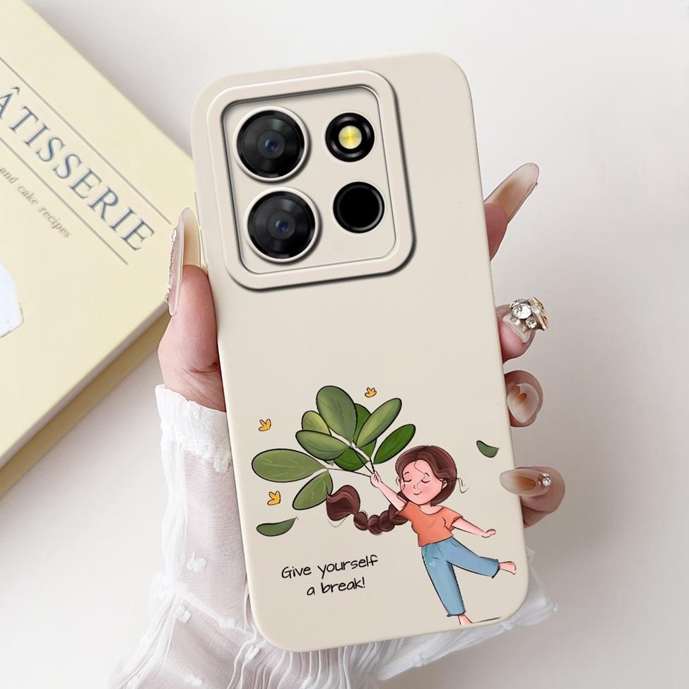 For ITEL A60s A662LM Case For ITEL A60 Cover Silicone Luxury Fashion Flowers Kawaii Girl Cute Shockproof Phone Case Bumper