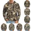 Men's Loose-fitting Casual Camouflage Print Hooded Sweatshirt