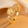 Слегка инкрустированный циркон, полный бриллиантов, элегантное роскошное открытие, легкий роскошный темперамент, универсальное, чувственное, элегантное, сладкое кольцо в виде кубика сахара