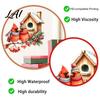 Bird Wall Decals Christmas Sticker Watercolor PVC Decal Waterproof Winter Decorative Theme Window Cling for Glass Doors And Storefronts Festive Door