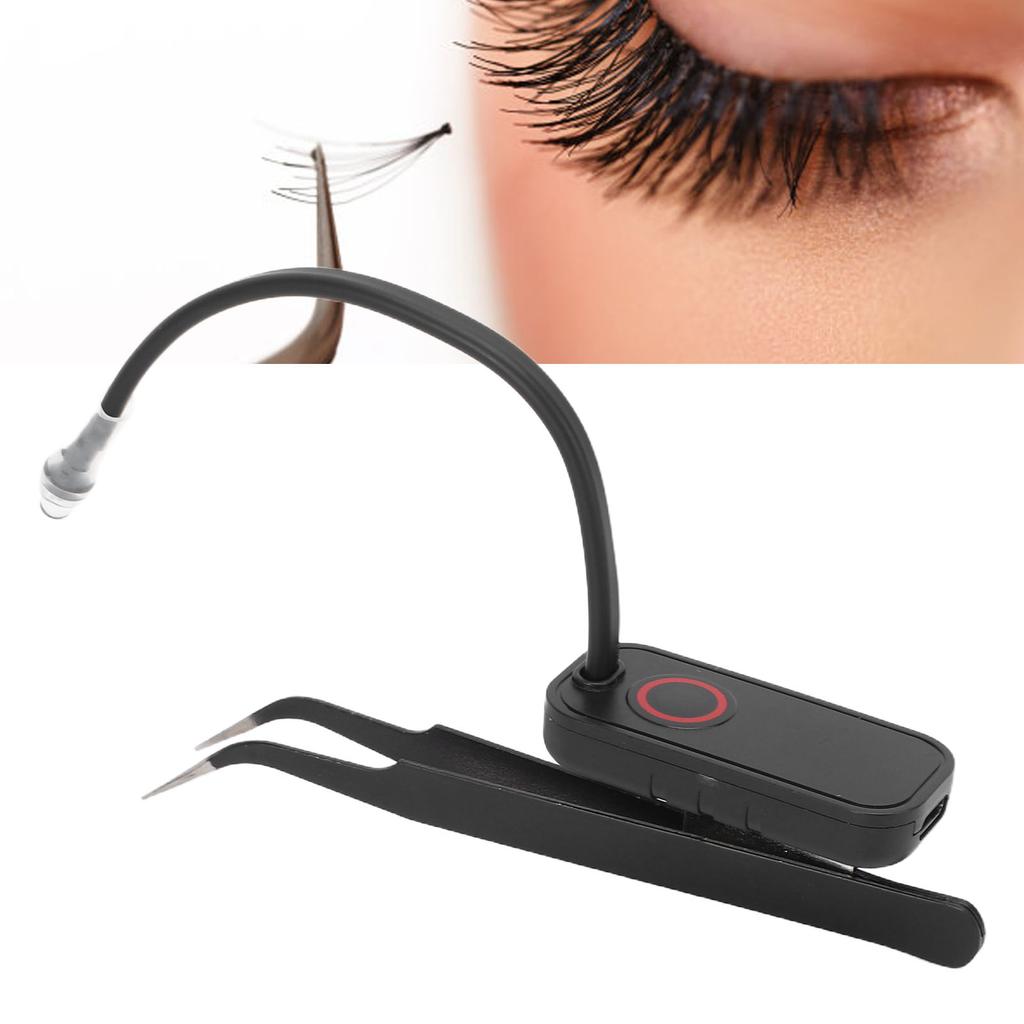 Eyelash Grafting Tweezers Light Lightweight LED Glue Curing Eyelash Extension Light with Tweezers for Beauty Salon