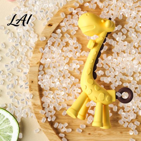 Infant Gum Massage Soother Baby Giraffe Teething Toy for Infants Food-Grade Silicone Chew Stick Relief Refrigerator Safe Icy BPA-Free Teether