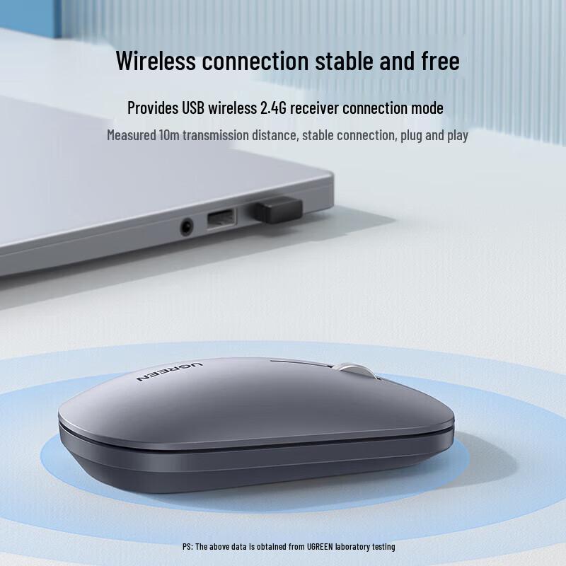 Ugreen MU001 Портативная беспроводная мышь 2.4G