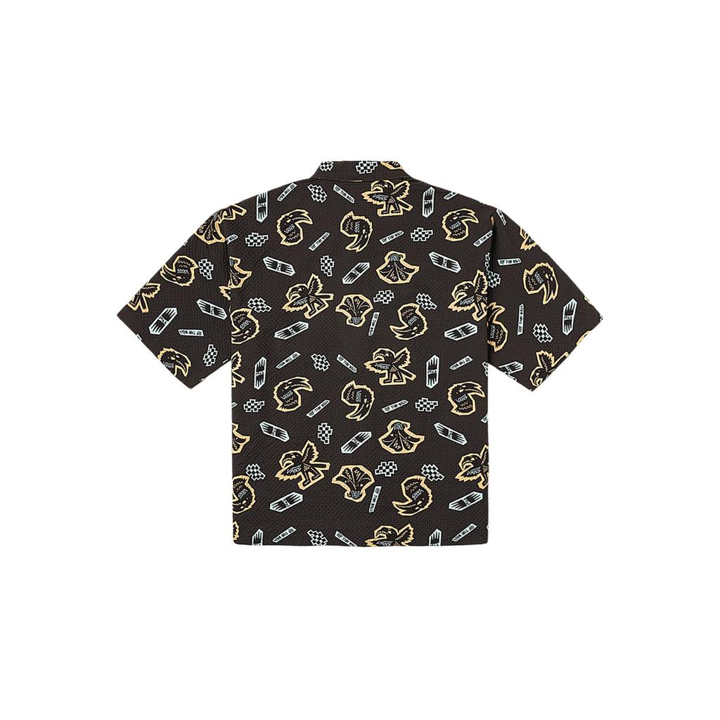 Vans Off The Wall Простое Удобное Поло Мужские Рубашки Черный VN000NNEEDF