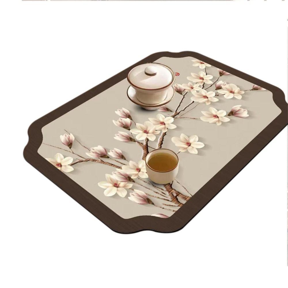 Термостойкий нескользящий быстросохнущий коврик для сушки посуды коврик для сушки посуды с диатомовой грязью впитывающая подкладка для посуды ARI