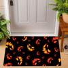 Хэллоуин Летучая Мышь Тыква Ковер Мягкий Фланелевый Коврик Ковер Домашний Декор Паутина Атмосфера Ужаса Вечеринка Нескользящий Декор Пола