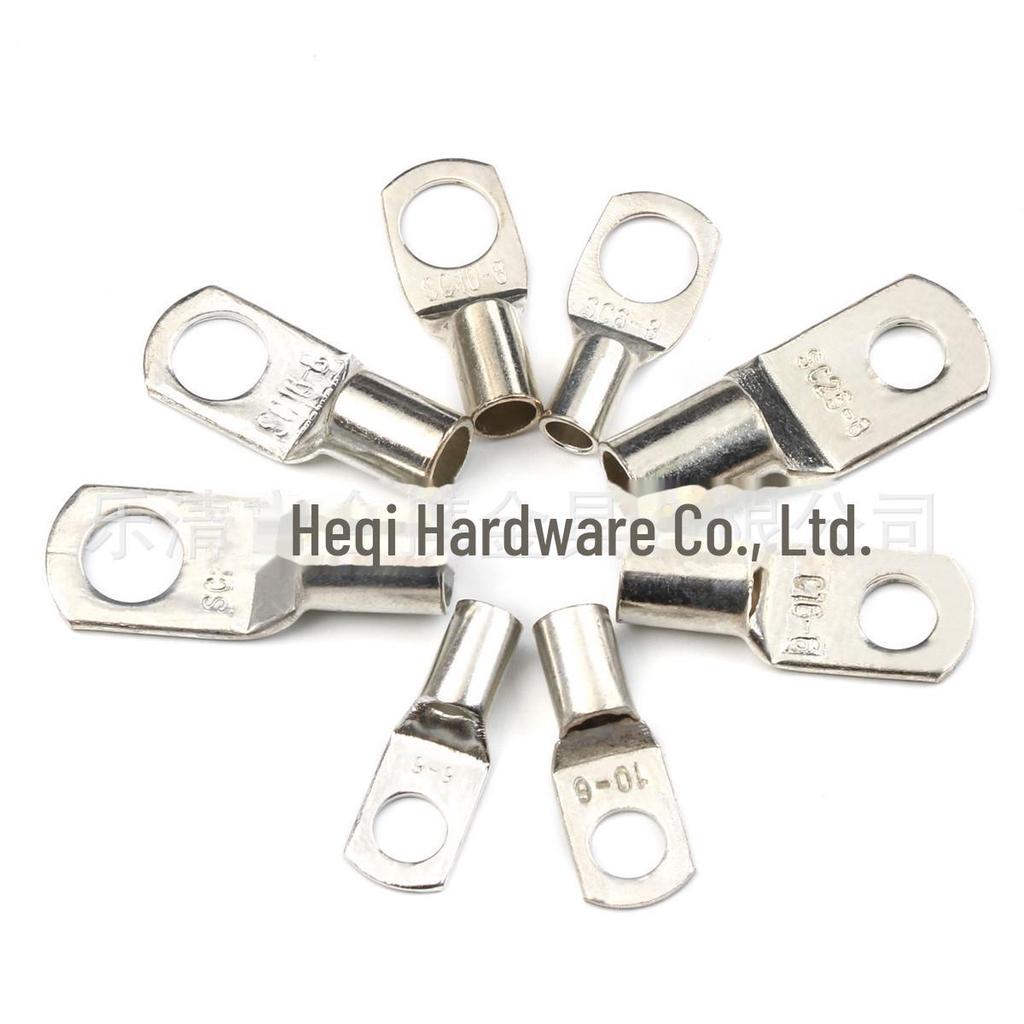 60pcs Boxed Copper Tinned Peephole SC Series Connection Terminal Set