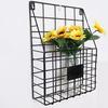 Simple Iron Grid Book Shelf Home Wall Decoration Wall Newspaper Magazine Storage Shelf Wall Shelves Wrought Iron