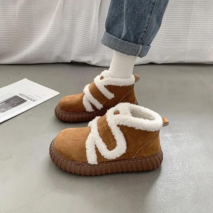 Hot Sales Warm Woolly Snow Boots Women's Shoes 2024 New Winter with Velvet and Thick Soled Shoes Women Trend Everything Sneakers