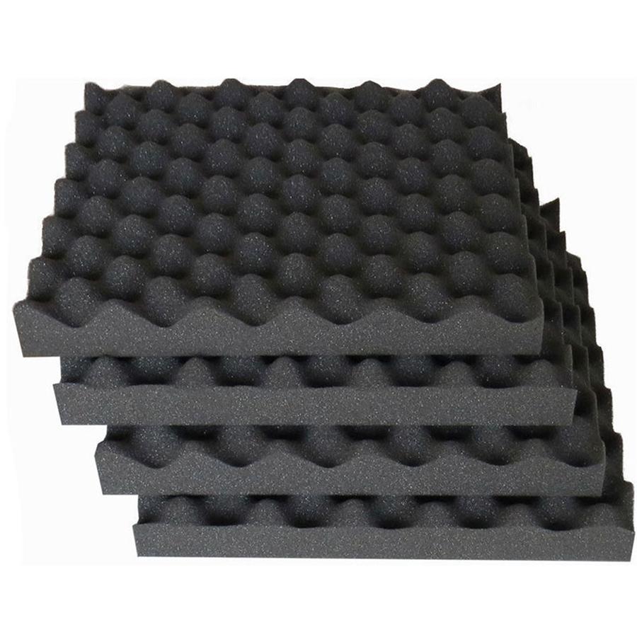 10Pcs 2cm*50cm*50cm Car KTV Soundproofing Sound Absorption Acoustic Foam Egg Crate Studio Deadening Insulation