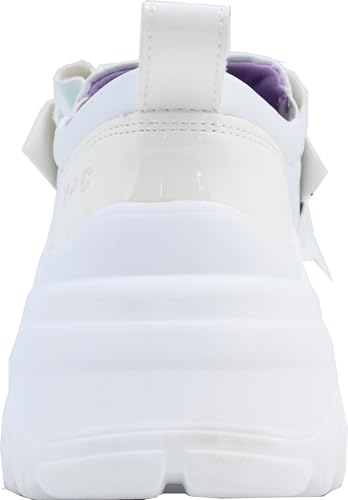 Кроссовки с платформой и пряжкой с драгоценными камнями