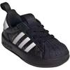adidas Оригинальные кроссовки Superstar 360 Удобные низкие кроссовки для ходьбы Детская обувь Черный JR3755